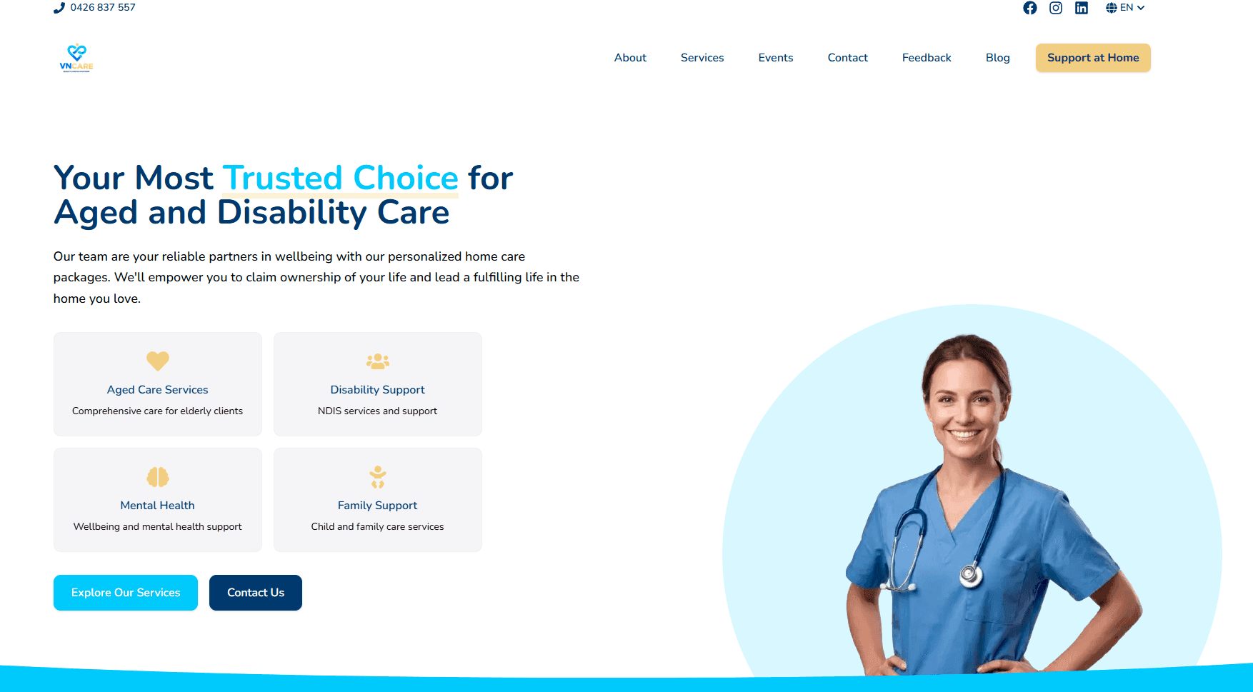 VN Care — the NDIS services site